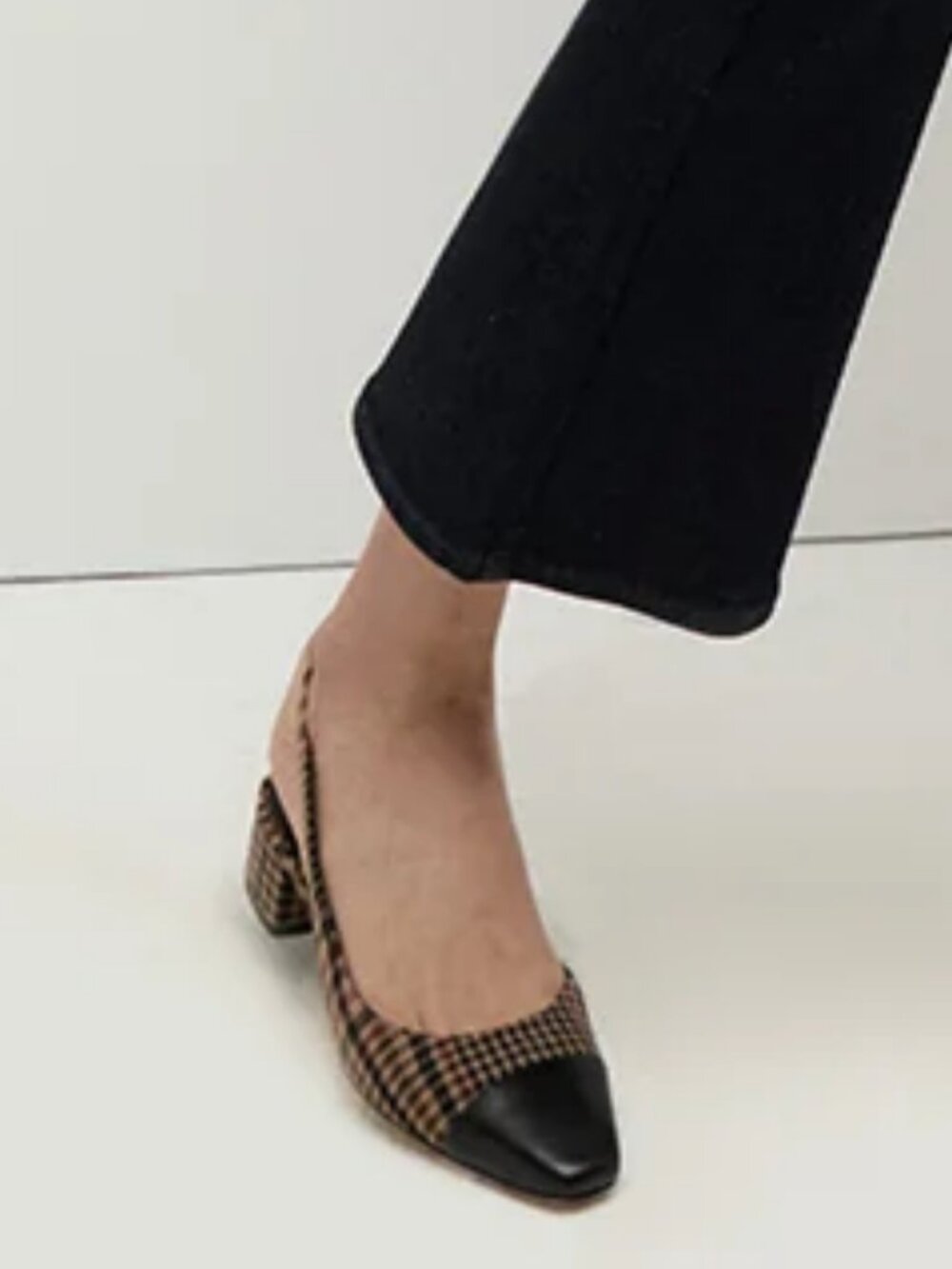VERONICA BEARD Cecile FLATS IN CHECK PLAID FABRIC